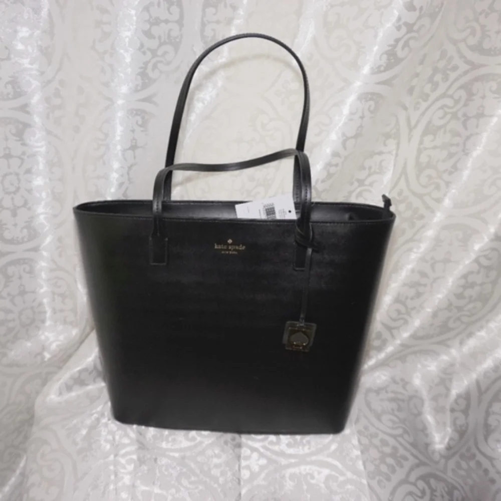 Kate Spade Karla Street Tote black leather NWT